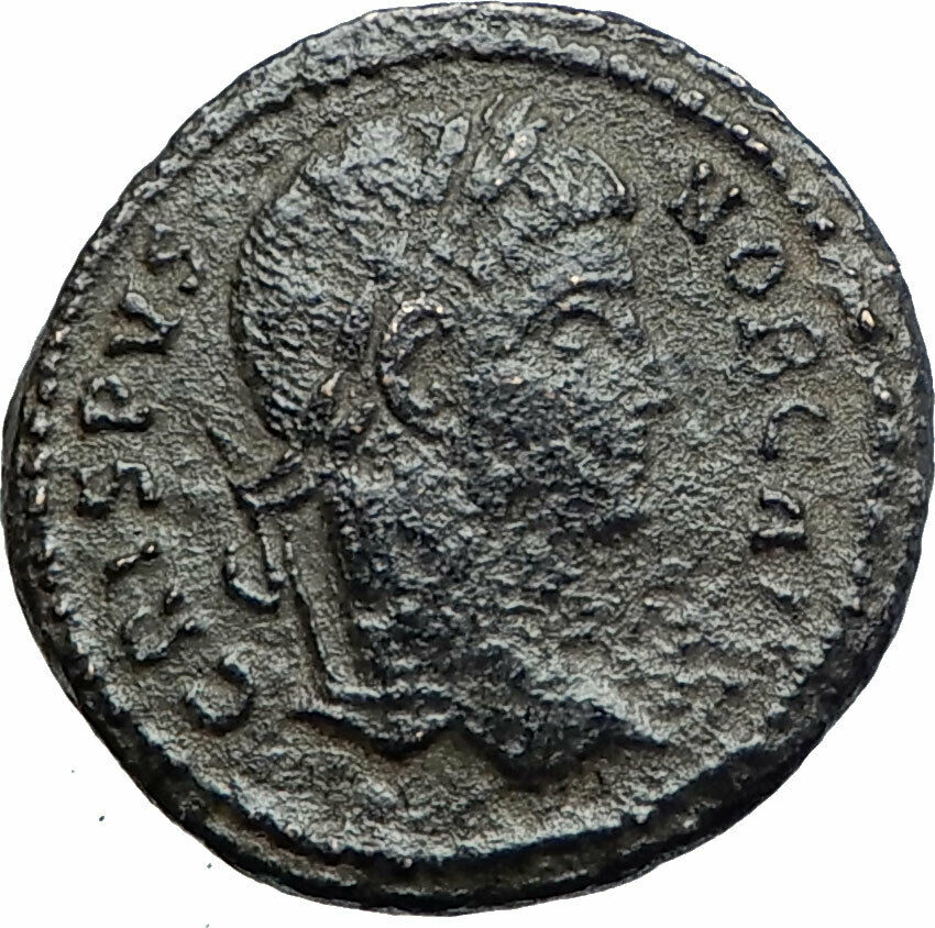 CRISPUS Caesar Constantine the Great son 320AD Ancient Roman Coin Wreath i80207