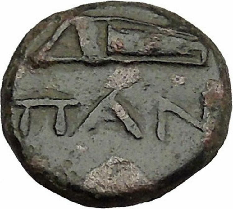 PANTIKAPAION in TAURIC CHERSONESOS 3-2CenBC Male Bow in Cse Greek Coin i38517