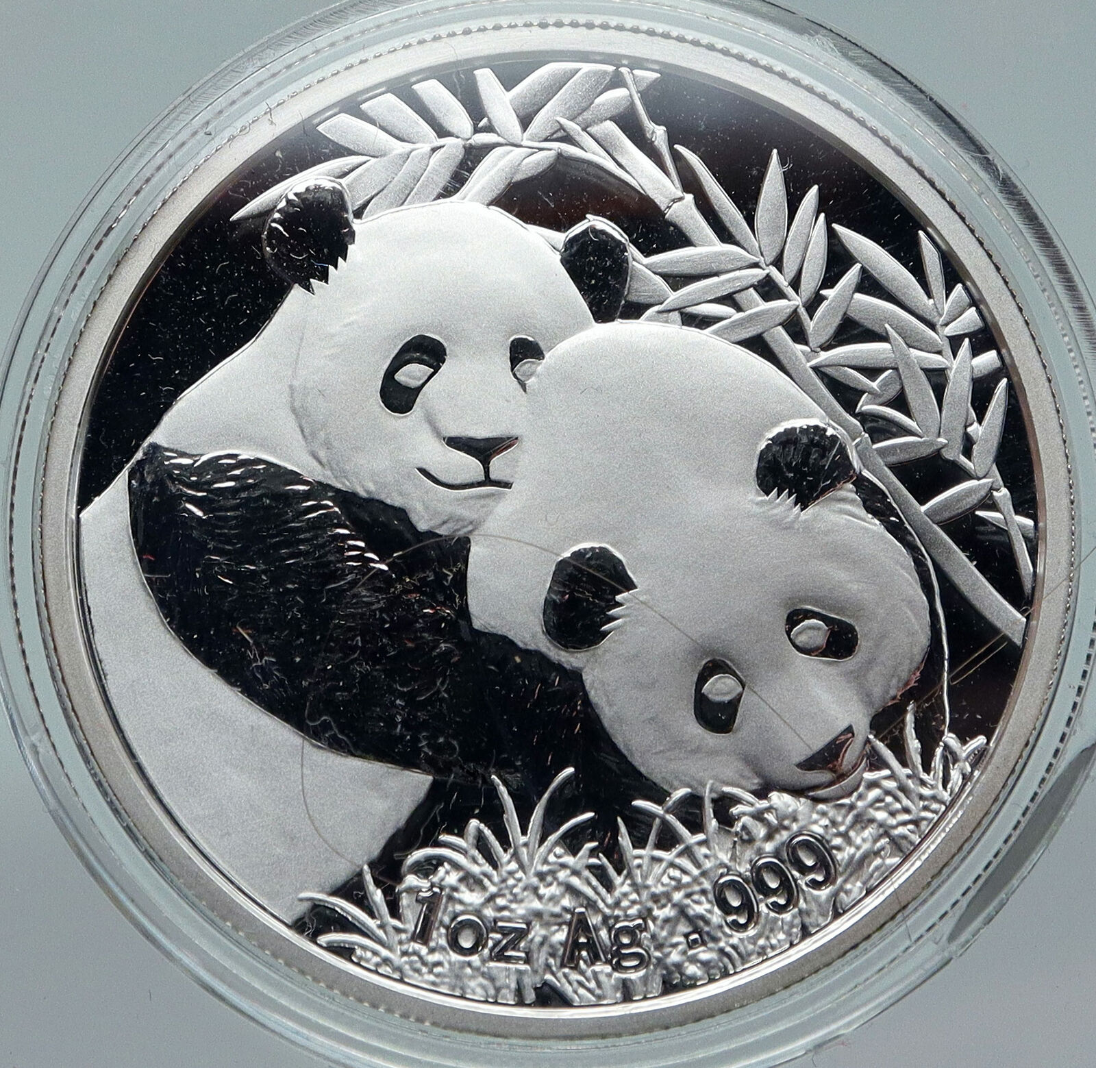 2012 CHINA Singapore MARINA Architecture PANDAS 1 OZ PROOF Silver Medal i87071