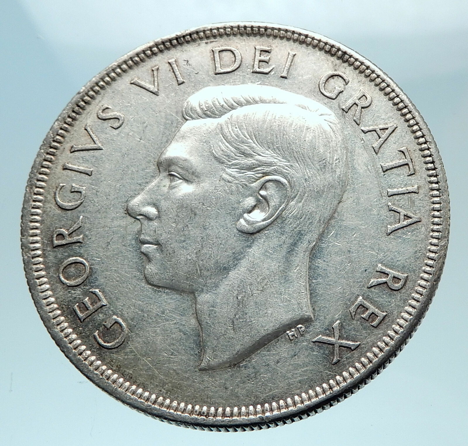 1950 CANADA with UK King George VI Voyagers Genuine Silver Dollar Coin i78588