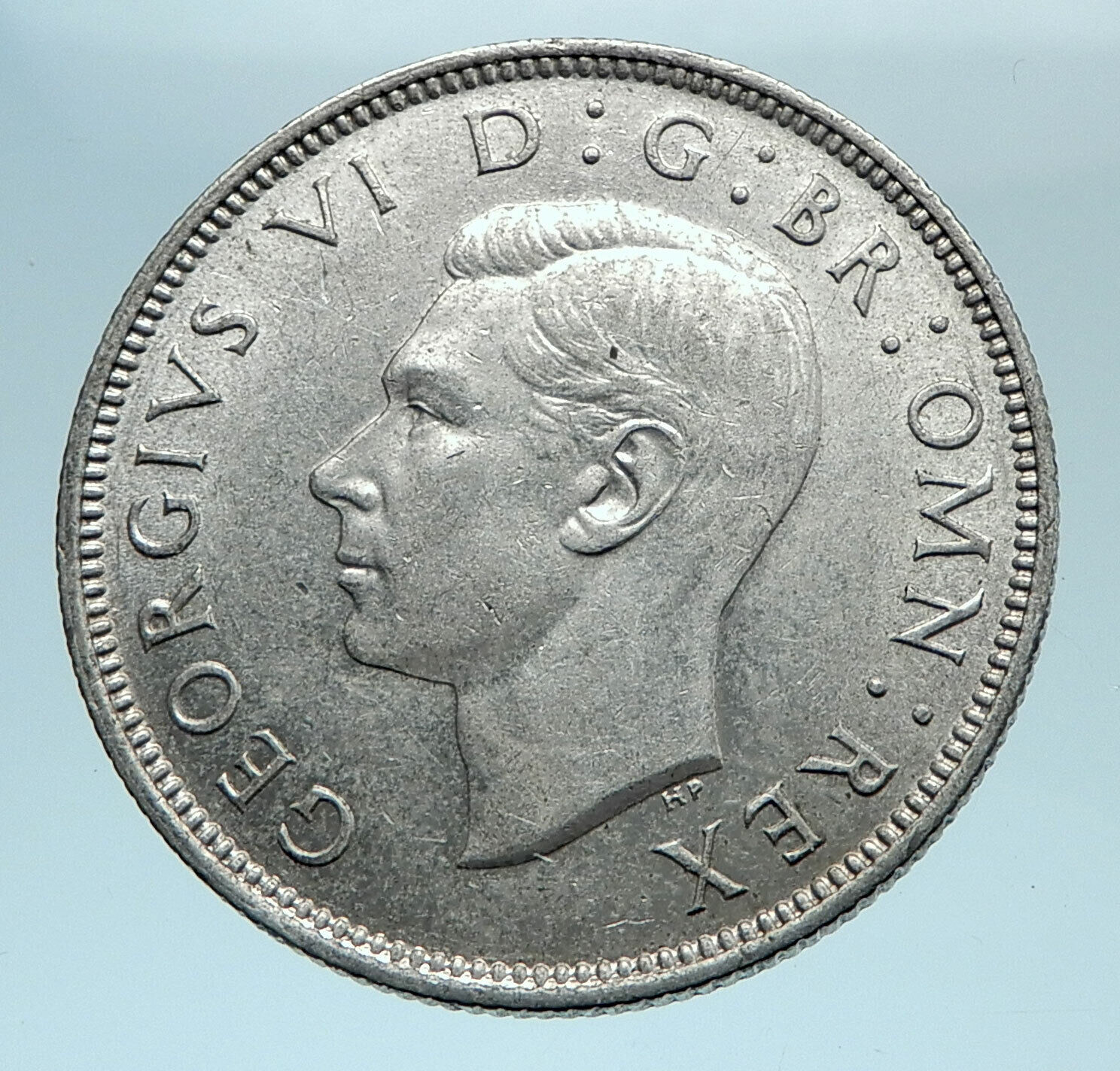 1944 United Kingdom Great Britain GEORGE VI Silver Florin 2Shillings Coin i78365