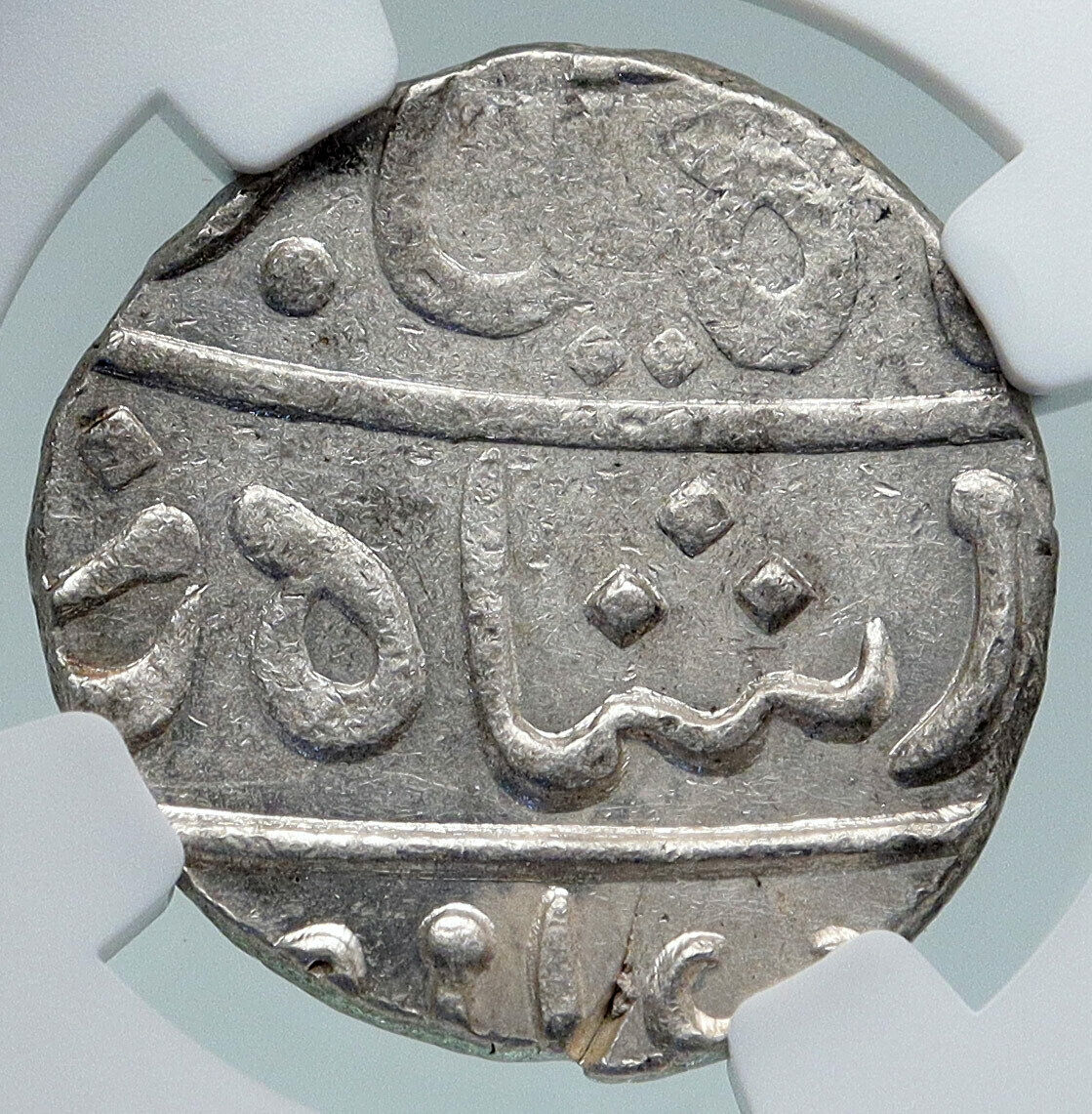 1829 (FE 1239) INDIA BRITISH OLD Bombay Presidency Silver RUPEE Coin NGC i87157