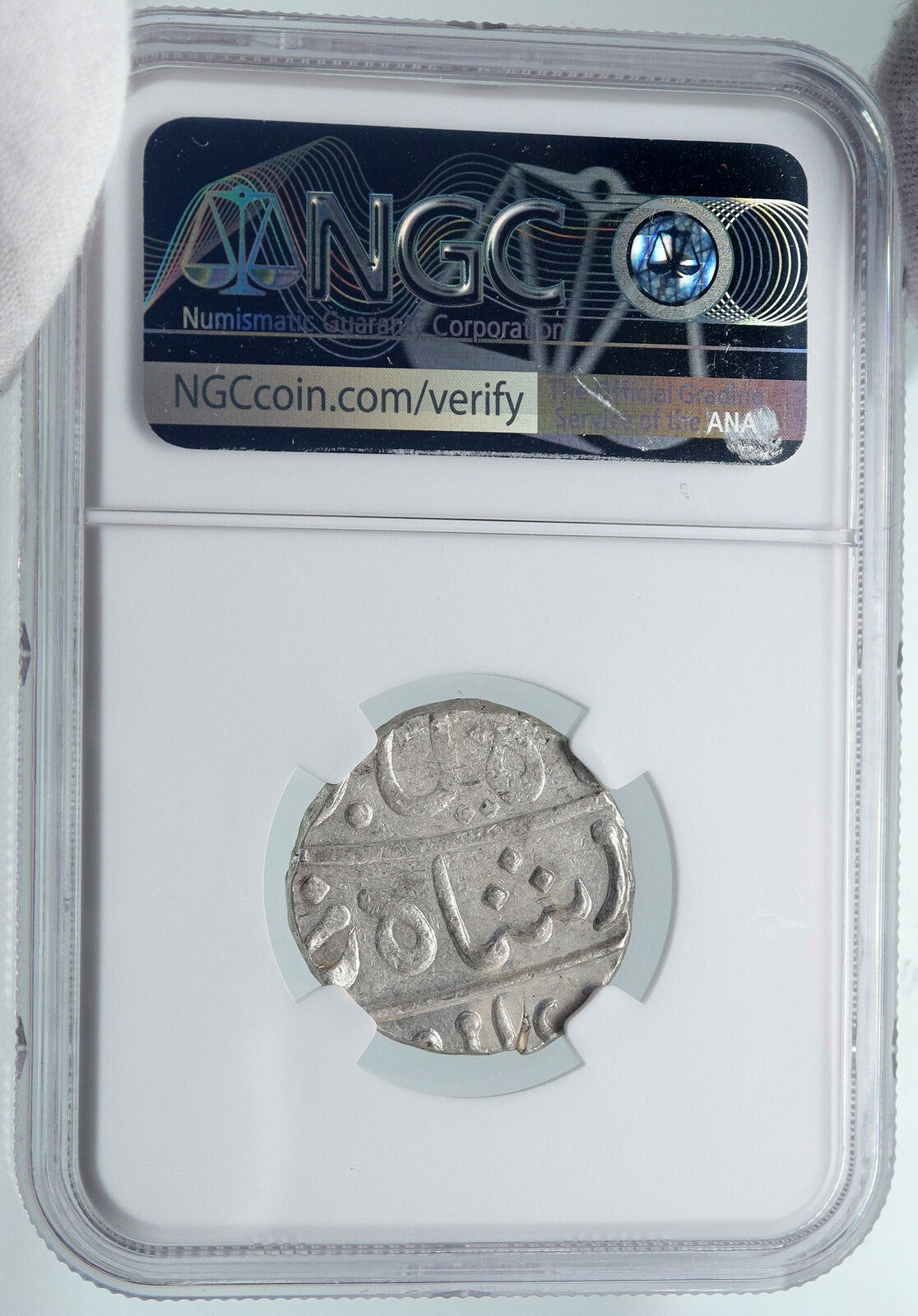 1829 (FE 1239) INDIA BRITISH OLD Bombay Presidency Silver RUPEE Coin NGC i87157