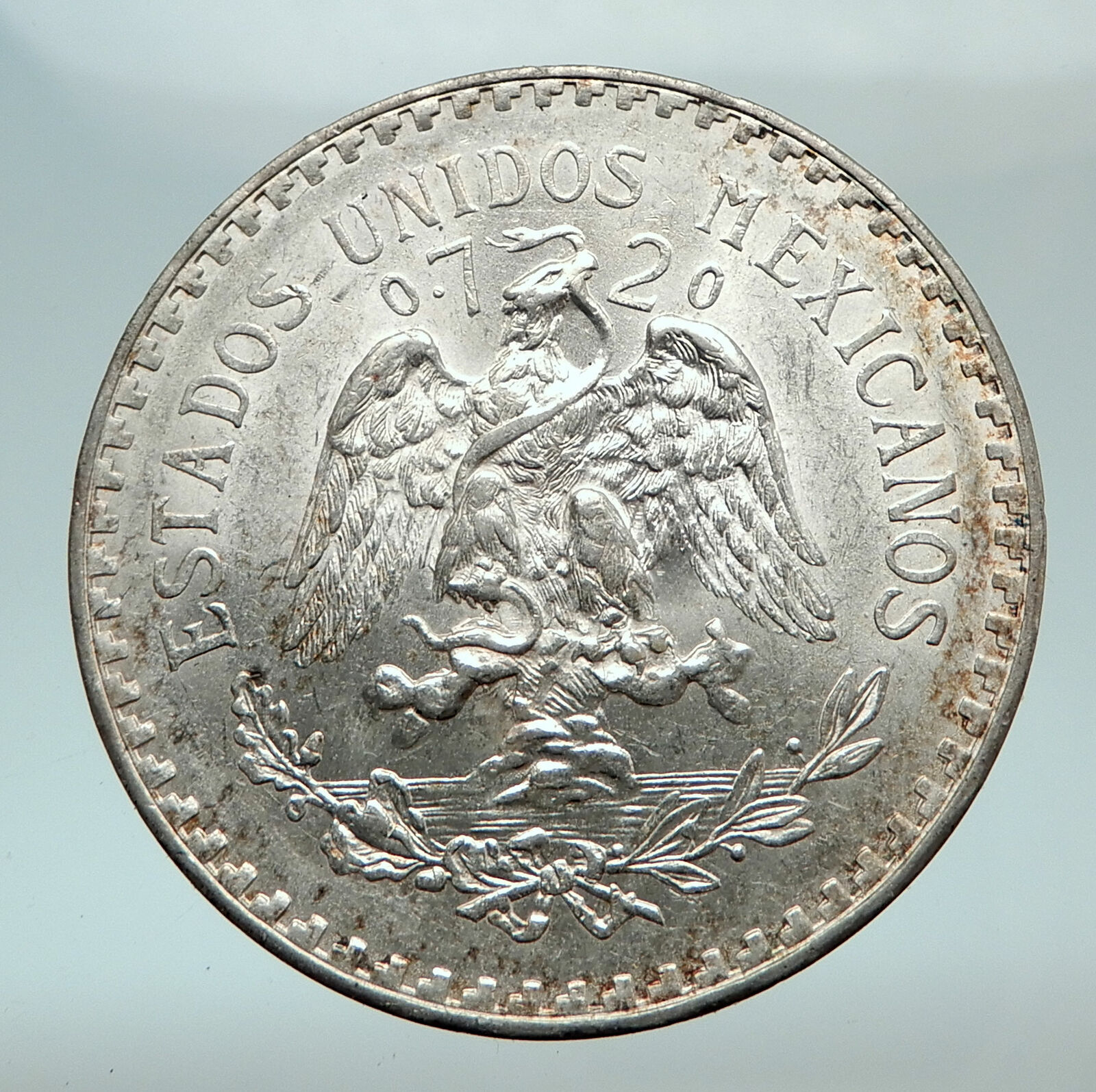 1933 M MEXICO Large Eagle Liberty Cap Mexican Antique Silver 1 Peso Coin i80247