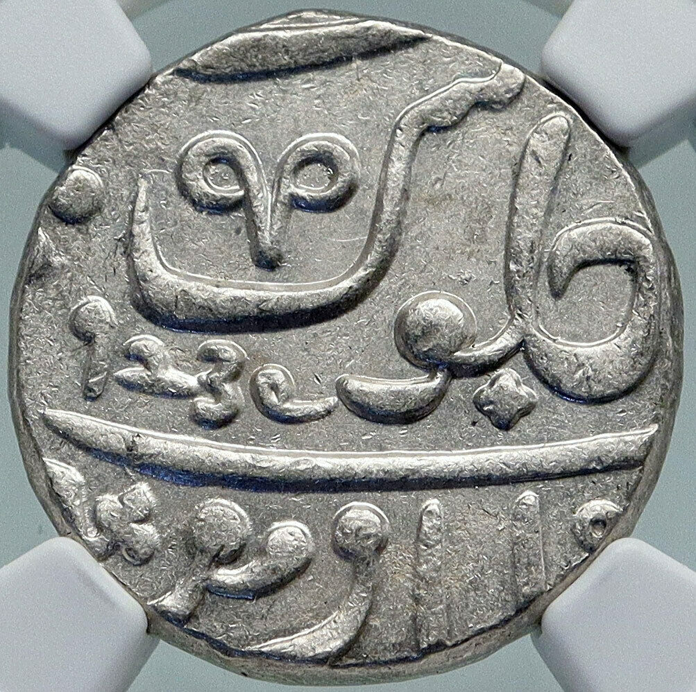 1829 (FE 1239) INDIA BRITISH OLD Bombay Presidency Silver RUPEE Coin NGC i87205