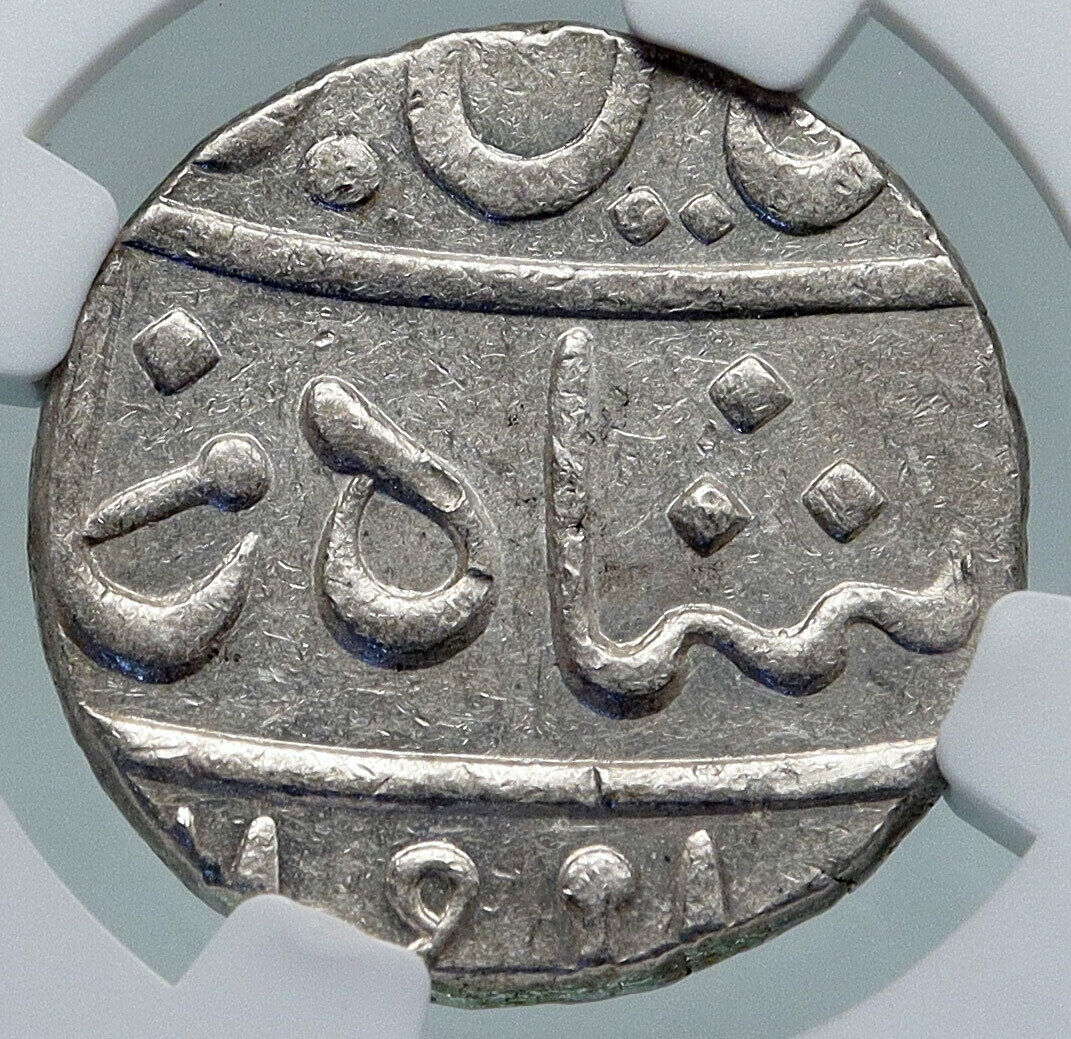 1829 (FE 1239) INDIA BRITISH OLD Bombay Presidency Silver RUPEE Coin NGC i87207