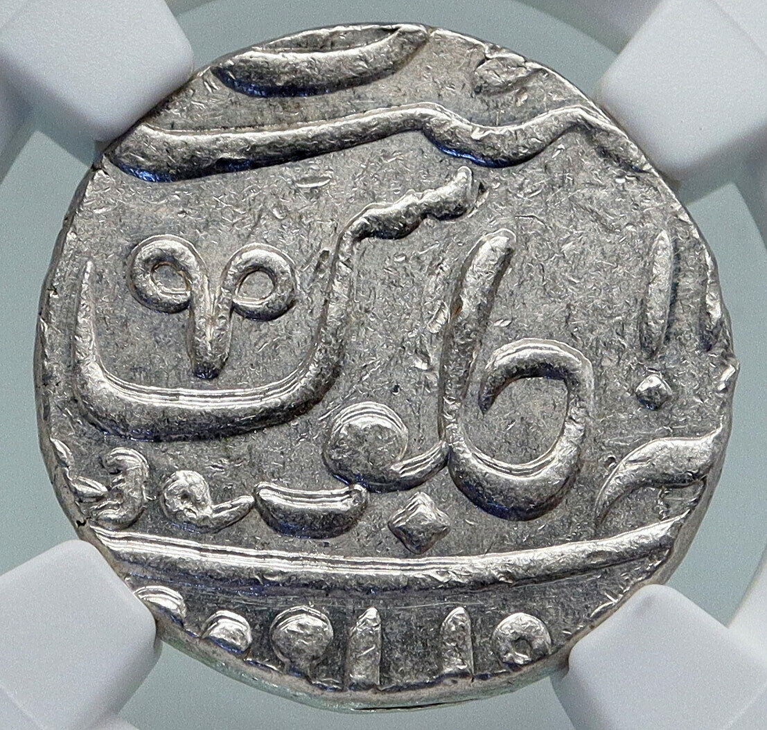 1829 (FE 1239) INDIA BRITISH OLD Bombay Presidency Silver RUPEE Coin NGC i87209