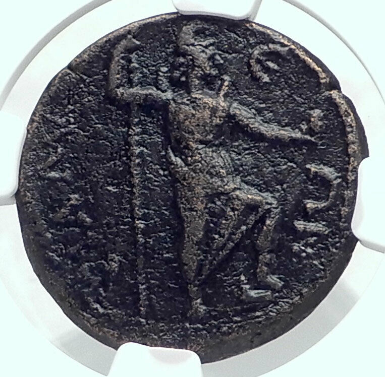 CARACALLA Authentic Ancient SILLYUM in Pamphylia Roman Coin MOON GOD NGC i80786