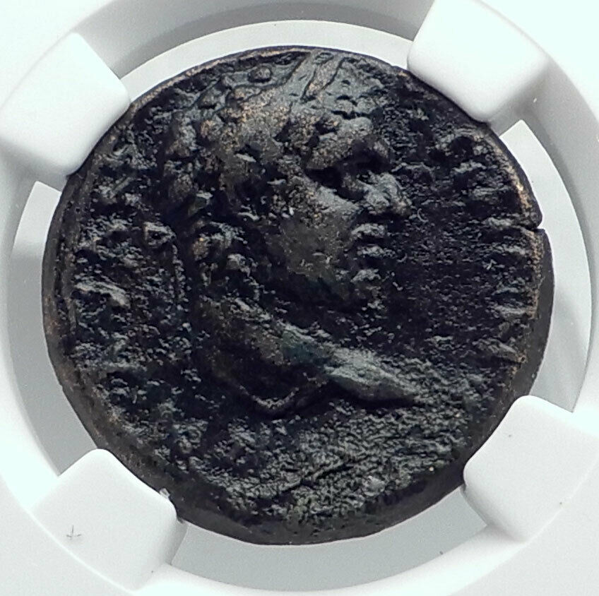 CARACALLA Authentic Ancient SILLYUM in Pamphylia Roman Coin MOON GOD NGC i80786