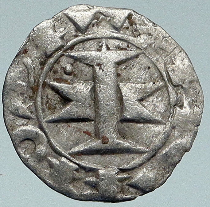 1100-1200 FRANCE Melgueil Maguelonne ANTIQUE Silver Denier Medieval Coin i87257