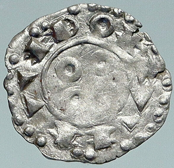 1100-1200 FRANCE Melgueil Maguelonne ANTIQUE Silver Denier Medieval Coin i87263