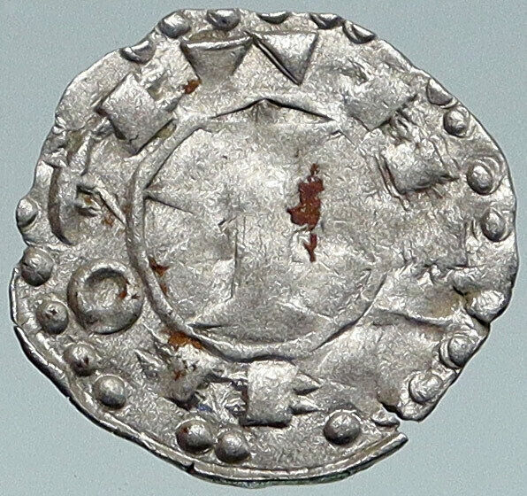 1100-1200 FRANCE Melgueil Maguelonne ANTIQUE Silver Denier Medieval Coin i87263