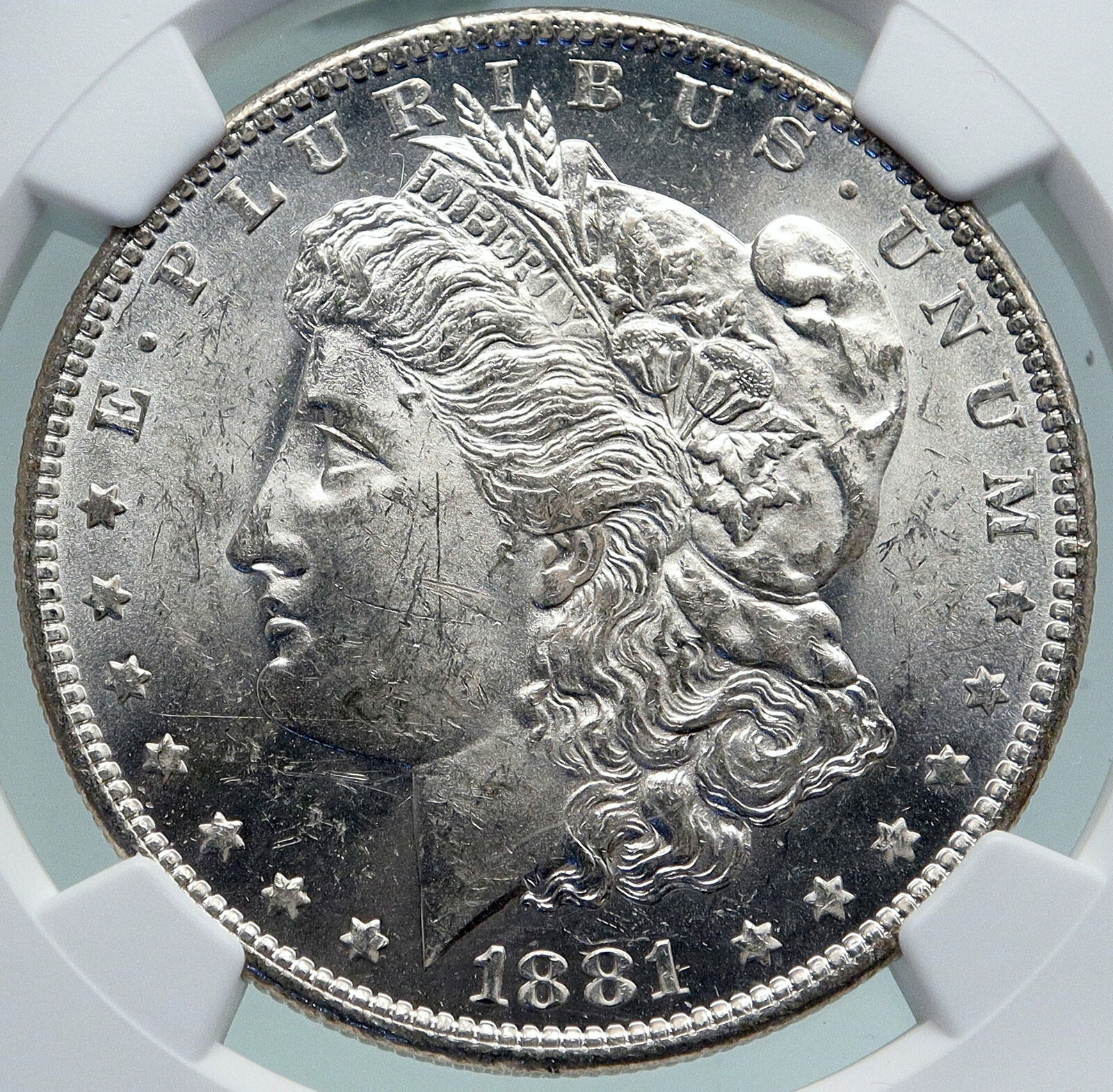 1881 O UNITED STATES of America SILVER Morgan US Dollar Coin EAGLE NGC i87366