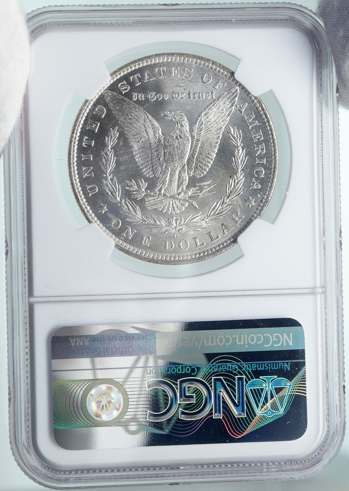 1881 O UNITED STATES of America SILVER Morgan US Dollar Coin EAGLE NGC i87366