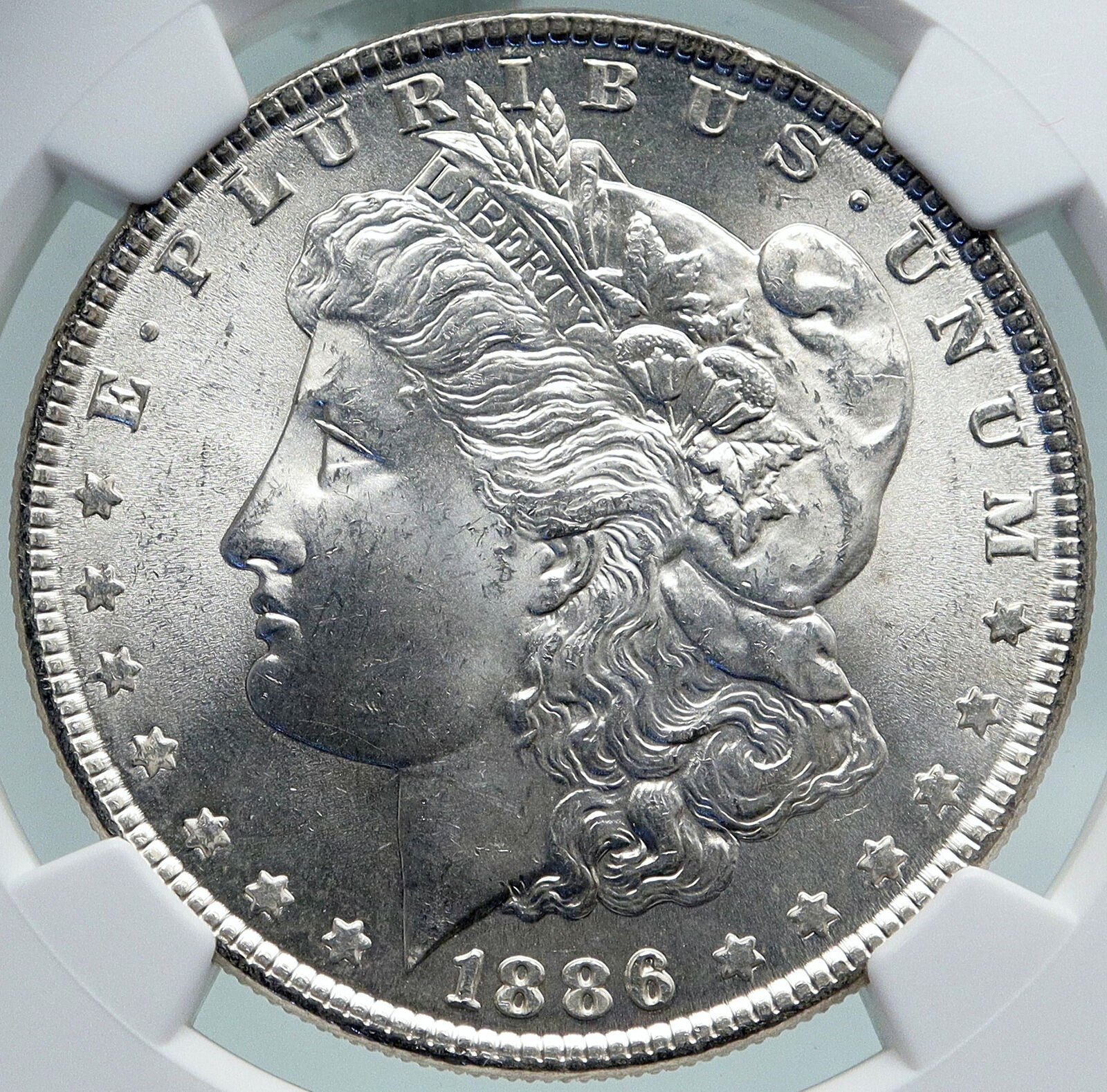 1886 UNITED STATES of America SILVER Morgan US Dollar Coin EAGLE NGC i87364