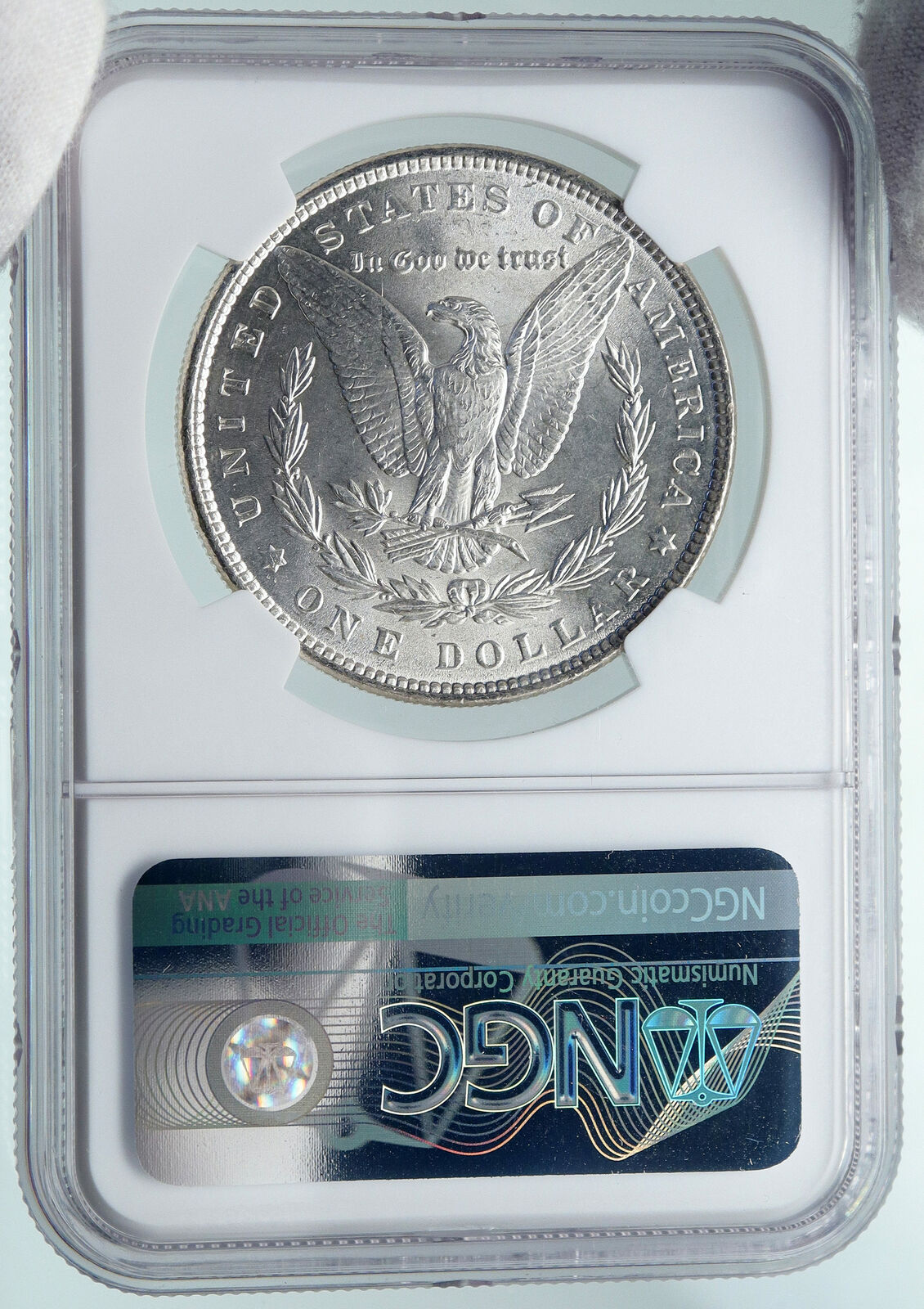 1886 UNITED STATES of America SILVER Morgan US Dollar Coin EAGLE NGC i87364