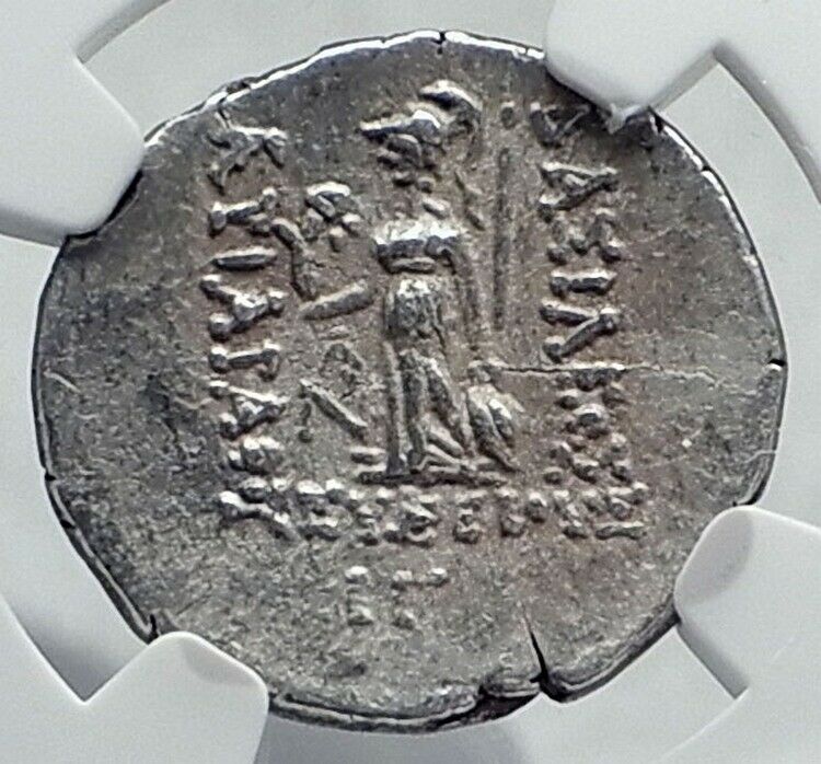 ARIARATHES IX son of Mithdates VI Pontus Cappadocia Silver Greek Coin NGC i81329