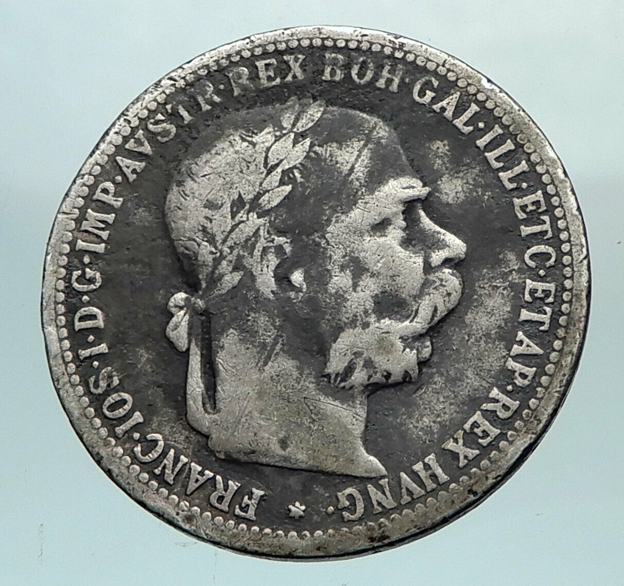 1895 AUSTRIA w KING FRANZ JOSEPH I Eagle Genuine Proof Silver Corona Coin i81064