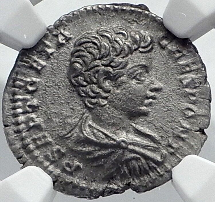 GETA as CAESAR Authentic Ancient 200AD Rome Genuine Silver Roman Coin NGC i81761