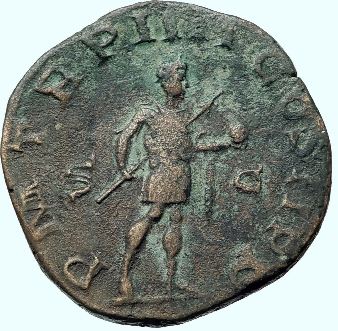 GORDIAN III Authentic Ancient 240AD Rome Authentic Sestertius Roman Coin i42154