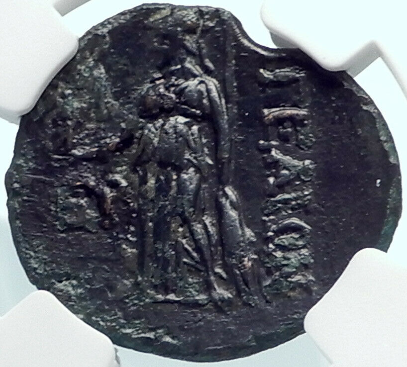 AIGEAI in CILICIA Authentic Ancient 2-1CenBC Greek Coin ZEUS ATHENA NGC i81912