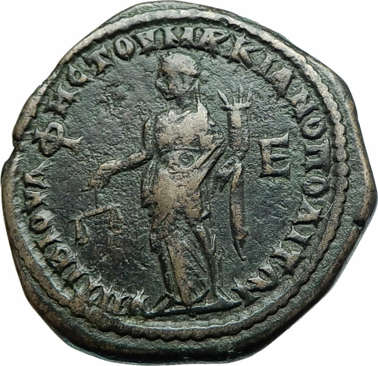 SEVERUS ALEXANDER & JULIA MAESA Marcianopolis Roman Coin Dikaiosyne i79142