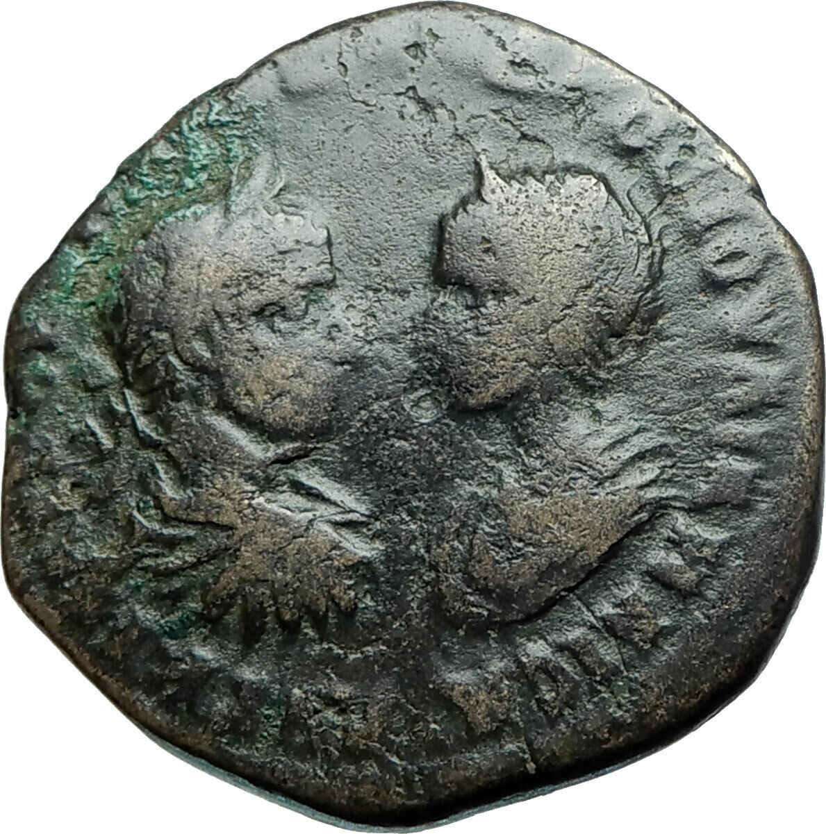 SEVERUS ALEXANDER & JULIA MAESA Marcianopolis Roman Coin Dikaiosyne i79142