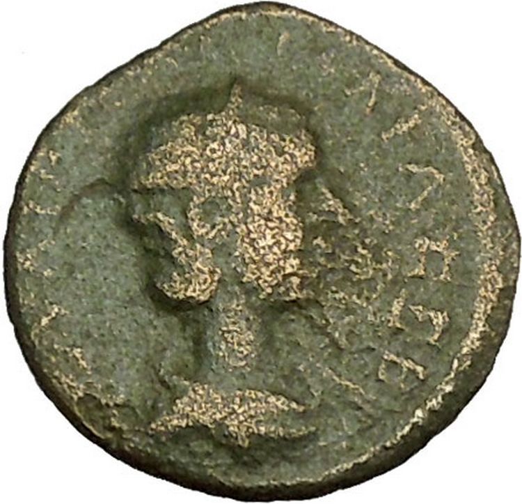 JULIA MAMAEA 222AD Nicaea in Bithynia Legionary Standards Roman Coin i39953