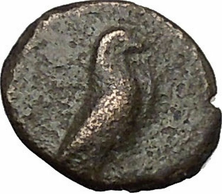 Kyme in Aeolis 350BC EAGLE & VASE on Authentic Ancient Greek Coin i48074