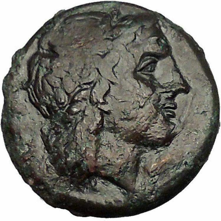 SYRACUSE in SICILY 287BC Zeus Eagle TYRANT HIKETAS Ancient Greek Coin i53871