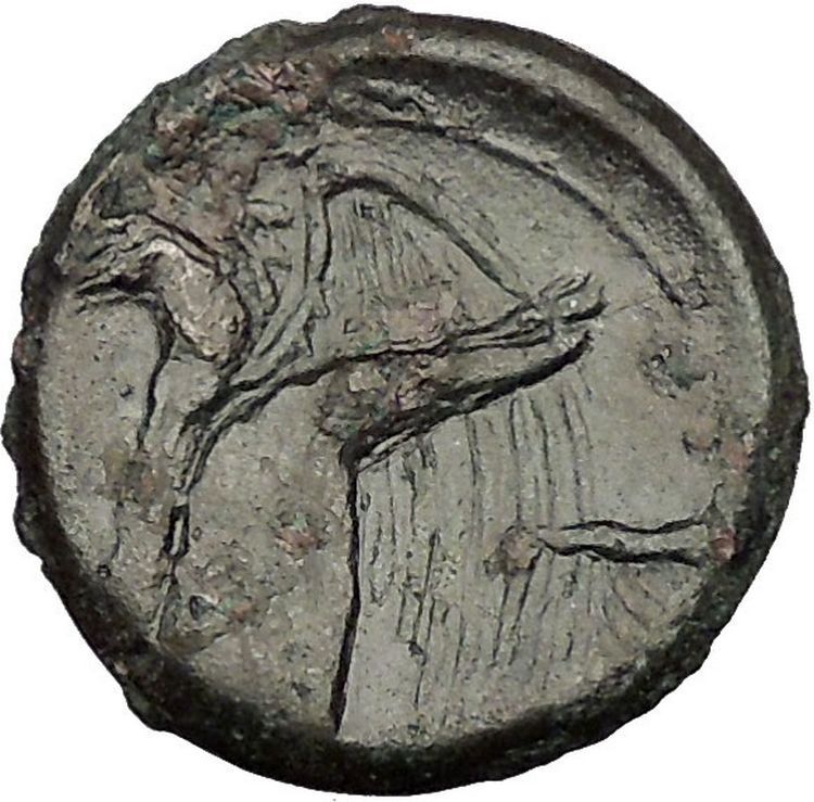 SYRACUSE in SICILY 287BC Zeus Eagle TYRANT HIKETAS Ancient Greek Coin i53871