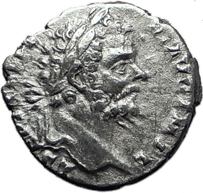 SEPTIMIUS SEVERUS 193AD Authentic Ancient Silver Roman Coin MARS WAR i60411