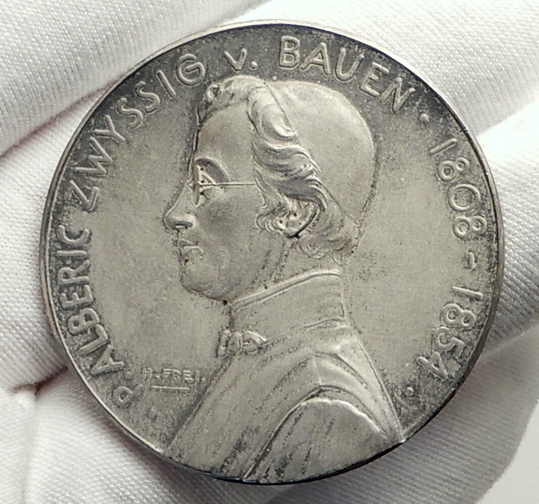 SWITZERLAND Swiss National Anthem Composer Alberich Zwyssig Silver Medal i75114