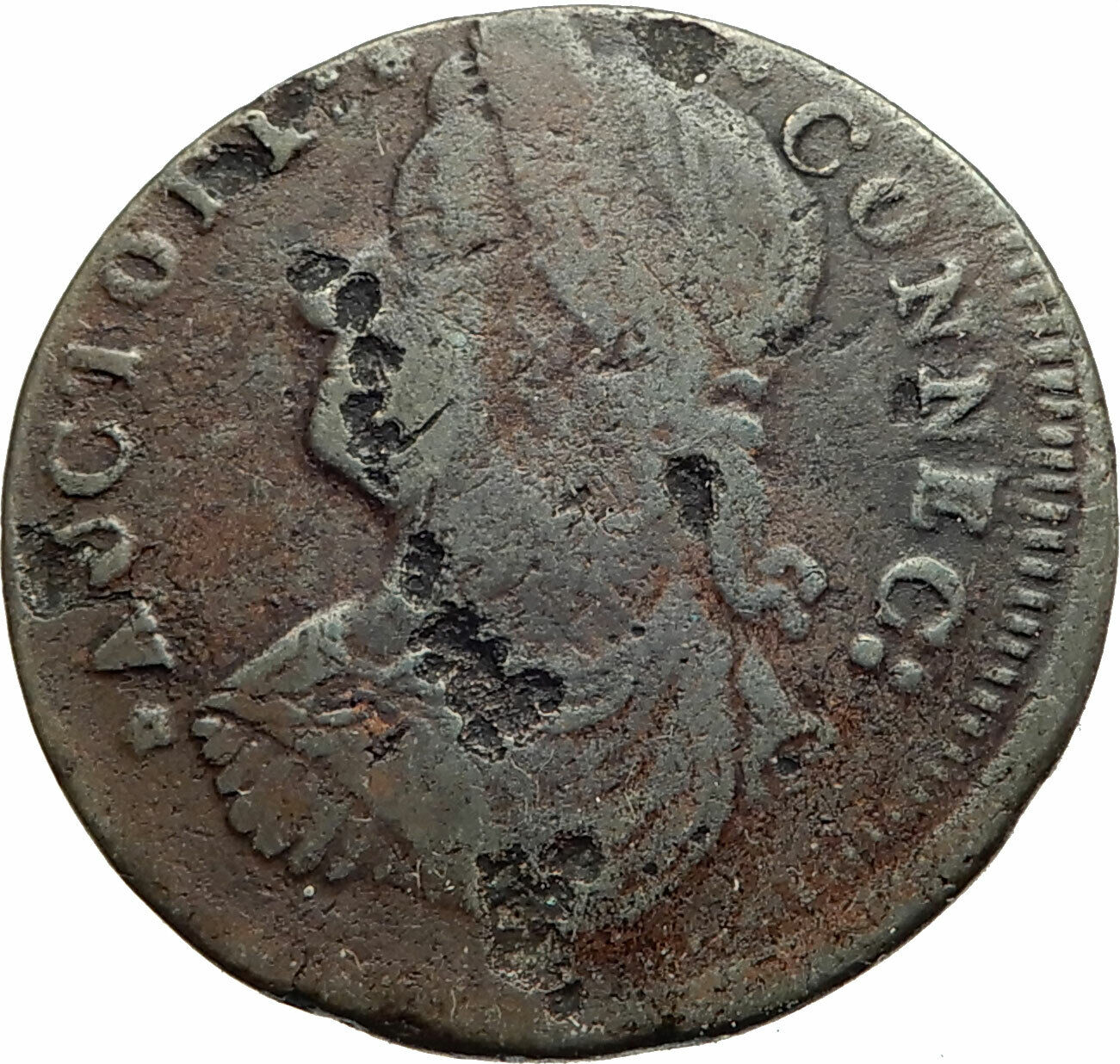1787 US post Colonial PRE-FEDERAL Connecticut RARE Halfpence Antique Coin i77052