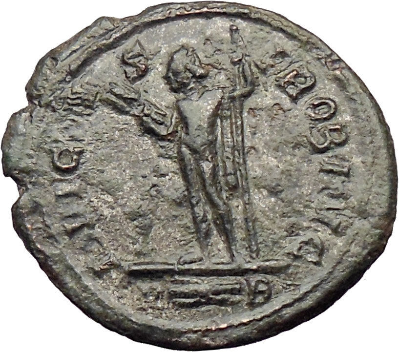 Probus 281AD Ancient Roman Coin Nude Jupiter Zeus w thunderbolt i29787