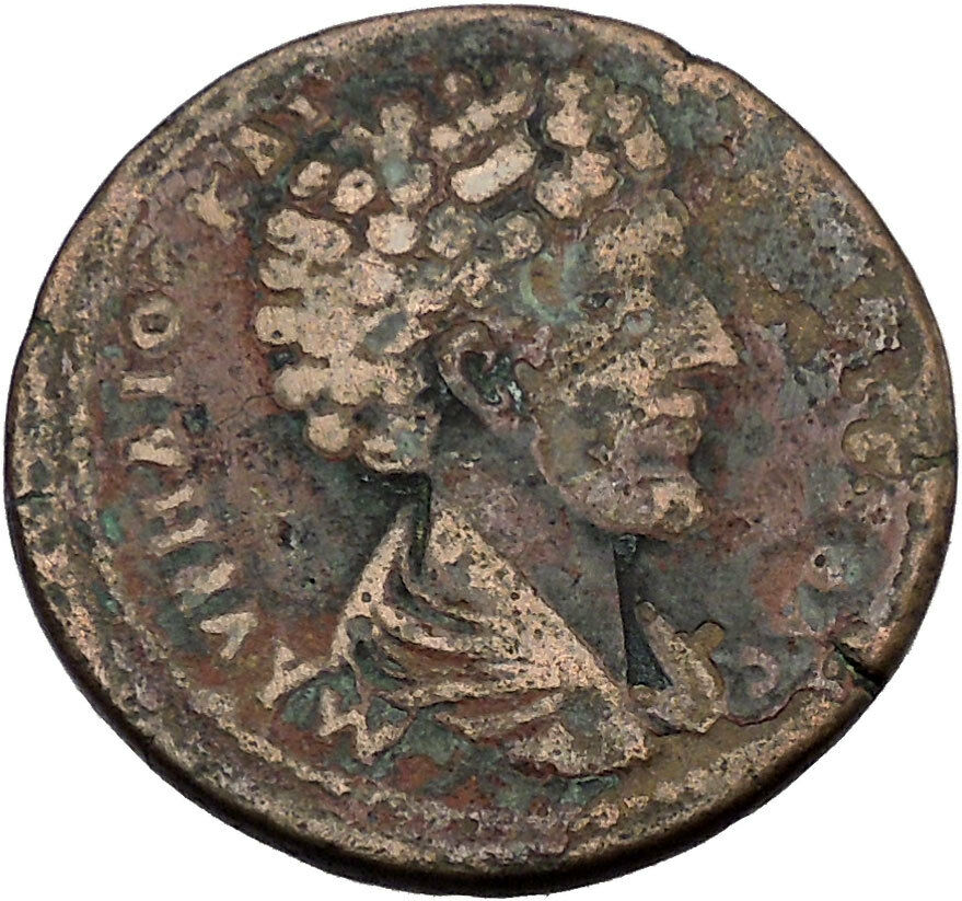 ANTONINUS PIUS & MARCUS AURELIUS Cyprus Mint LARGE Ancient Roman Coin i46372