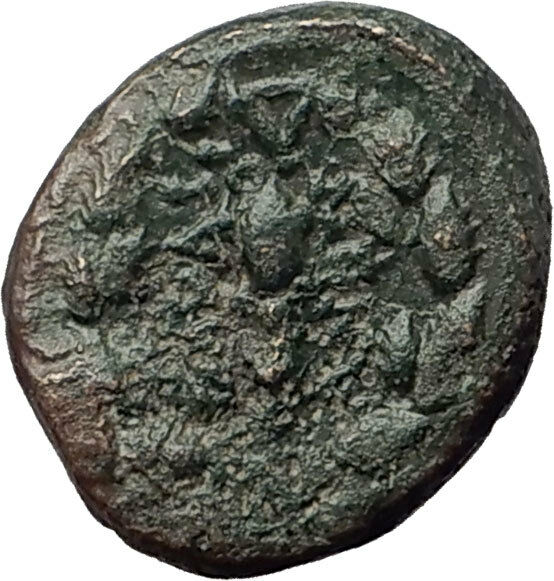 SARDES in Lydia 133BC Authentic Ancient Greek Coin APOLLO & HERCULES CLUB i62391