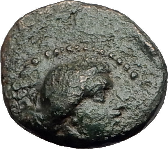 SARDES in Lydia 133BC Authentic Ancient Greek Coin APOLLO & HERCULES CLUB i62391