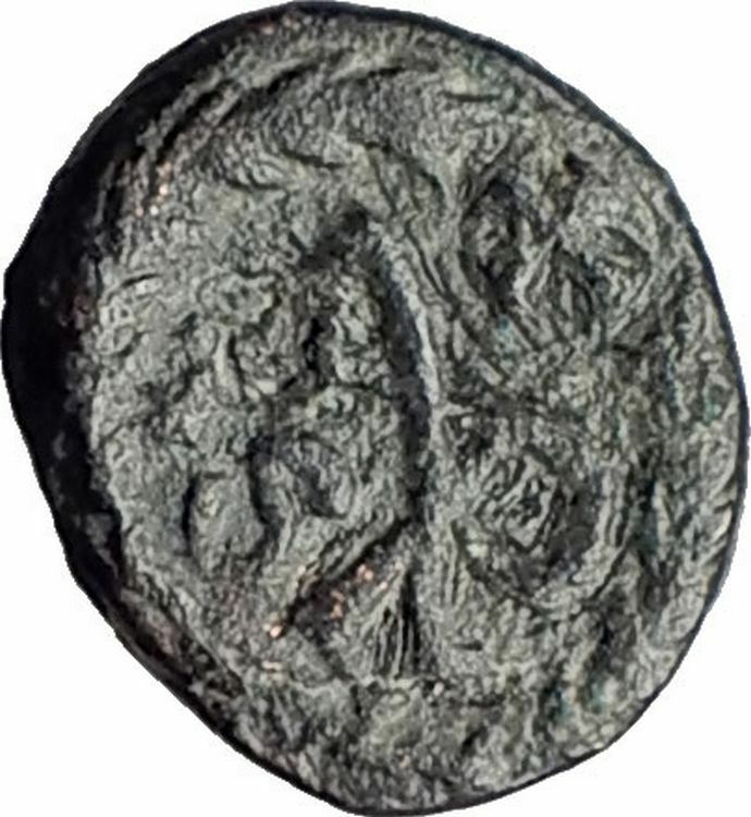 MARCIAN Monogram Wreath 450AD Constantinople Authentic Ancient Roman Coin i65062