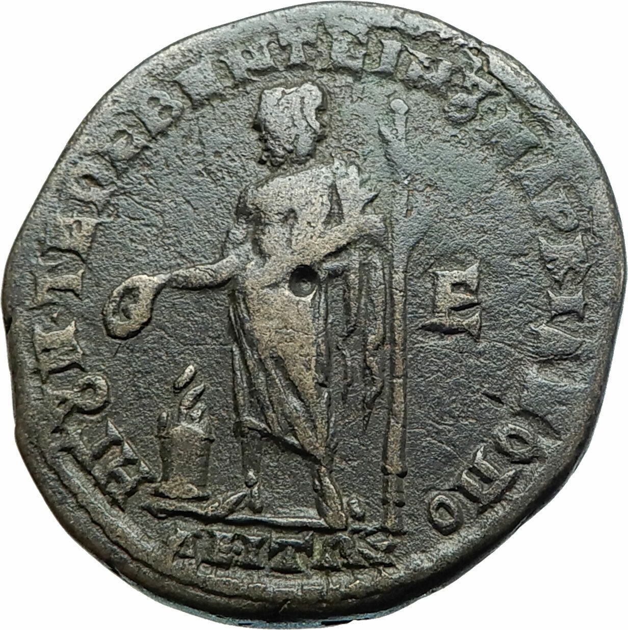 SEVERUS ALEXANDER & JULIA MAMAEA Marcianopolis Ancient Roman Coin ZEUS i79158