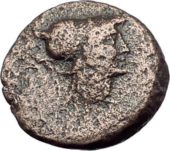 TEMNOS in AEOLIS 2-1CenBC ATHENA PROMACHOS Authentic Ancient Greek Coin i63111