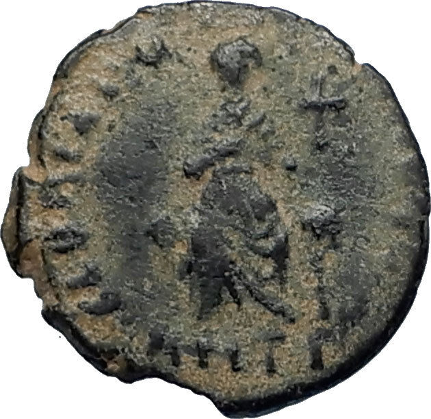 EUDOXIA Arcadius Wife 400AD Authentic Ancient Roman Coin HAND OF GOD i67024