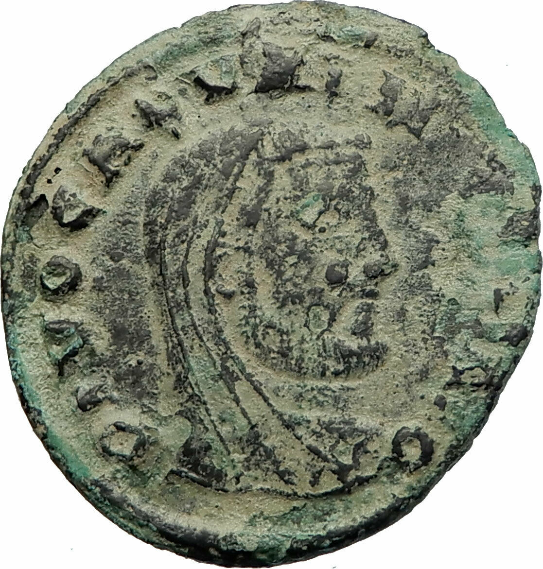 GALERIUS Veiled DIVO 311AD HUGE Ancient Roman Coin Fortuna Very rare i76933