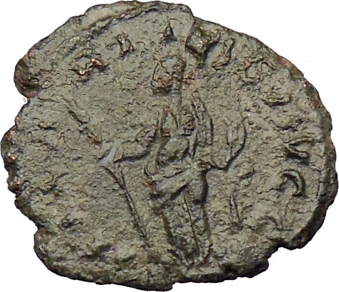 Tetricus I Gallic Roman 273AD Rare Ancient Roman Coin Good humor Goddess i29680