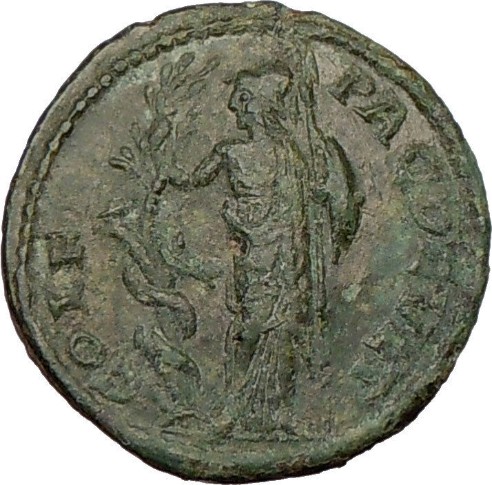 GORDIAN III 238AD ATHENA rape Serpent ERICHTHONIUS Ancient Roman Coin i17222