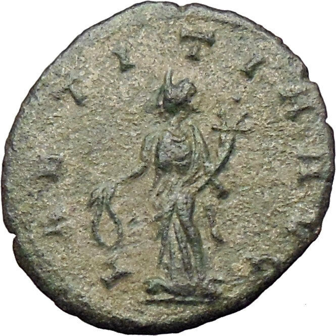 CLAUDIUS II Gothicus 268AD Ancient Roman Coin Laetitia Happy Wealth i29786