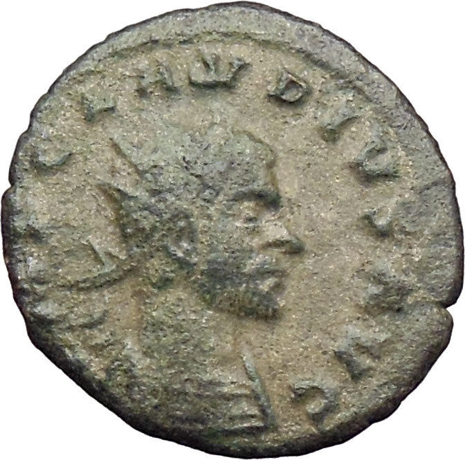 CLAUDIUS II Gothicus 268AD Ancient Roman Coin Laetitia Happy Wealth i29786