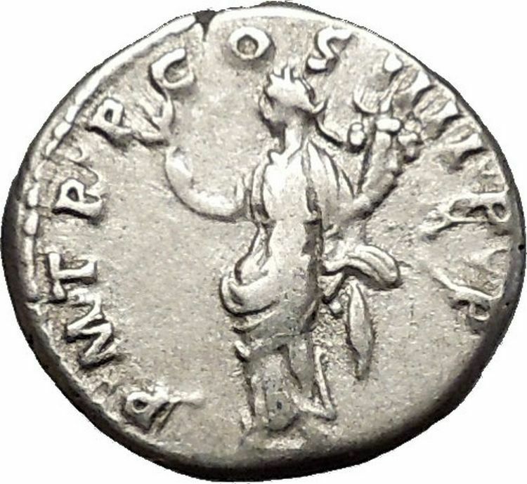 Trajan 101AD Silver Ancient Roman Coin Felicitas Good luck or Pax RARE i51182