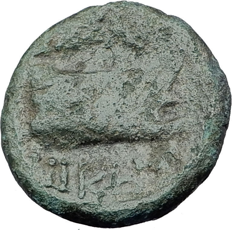 THESSALONICA Macedonia 1stCenBC RARE R2 Ancient Greek Coin JUPITER GALLEY i63121