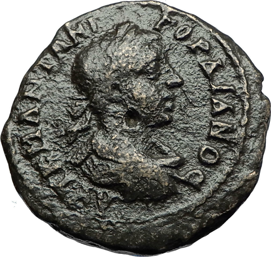 GORDIAN III 238AD Ancient Odessos Thrace Roman Coin GREAT GOD DERZELAS i71080